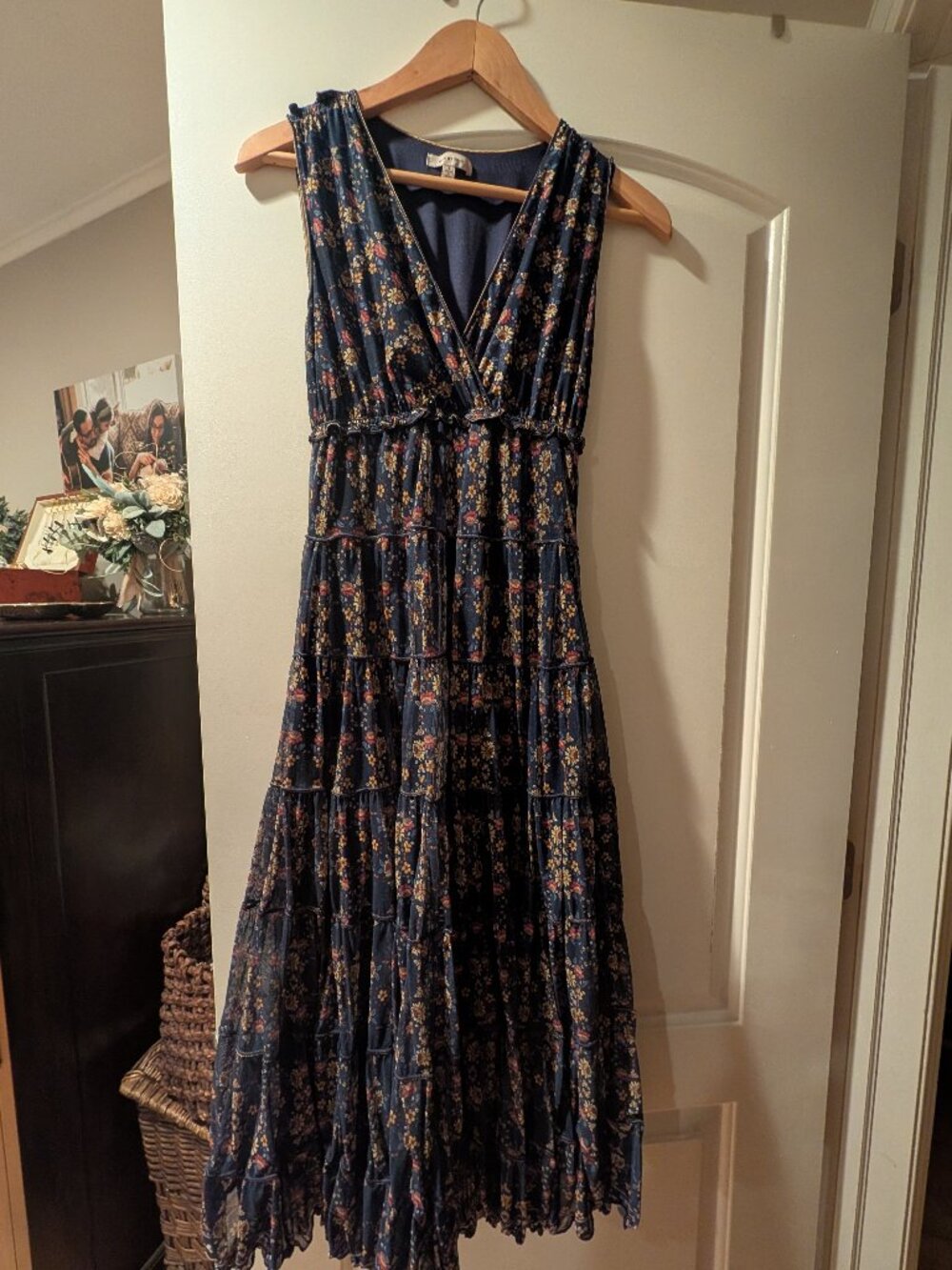 Max Studio Floral Gauzy Dress